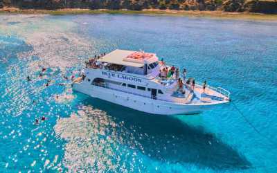 Wycieczka fakultatywna, Wycieczka Rejs na Blue Lagoon z Pafos rejs na zachód słońca z transferem z adresu